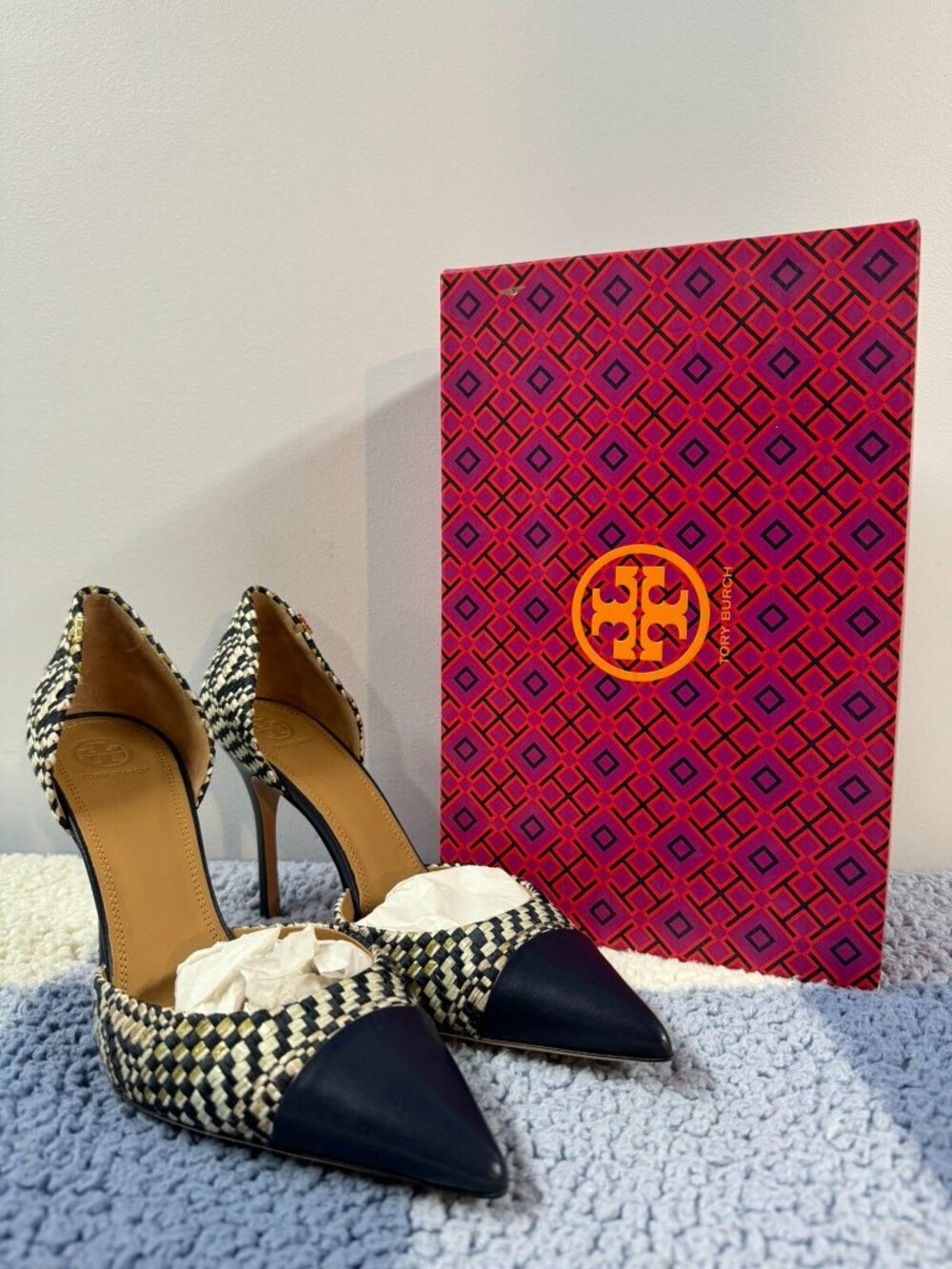 TORY BURCH Penelope 100mm Heel CAP-TOE D'ORSAY Pump